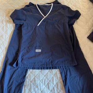 Urbane Navy Scrub Set
